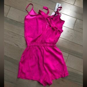 By Chance silk stretch romper